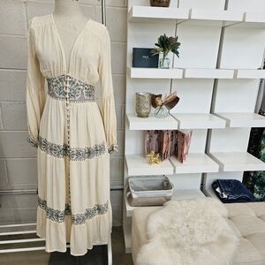 Boho long sleeve dress